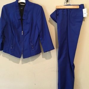 NWT WHBM Blue Sapphire  cotton pantsuit